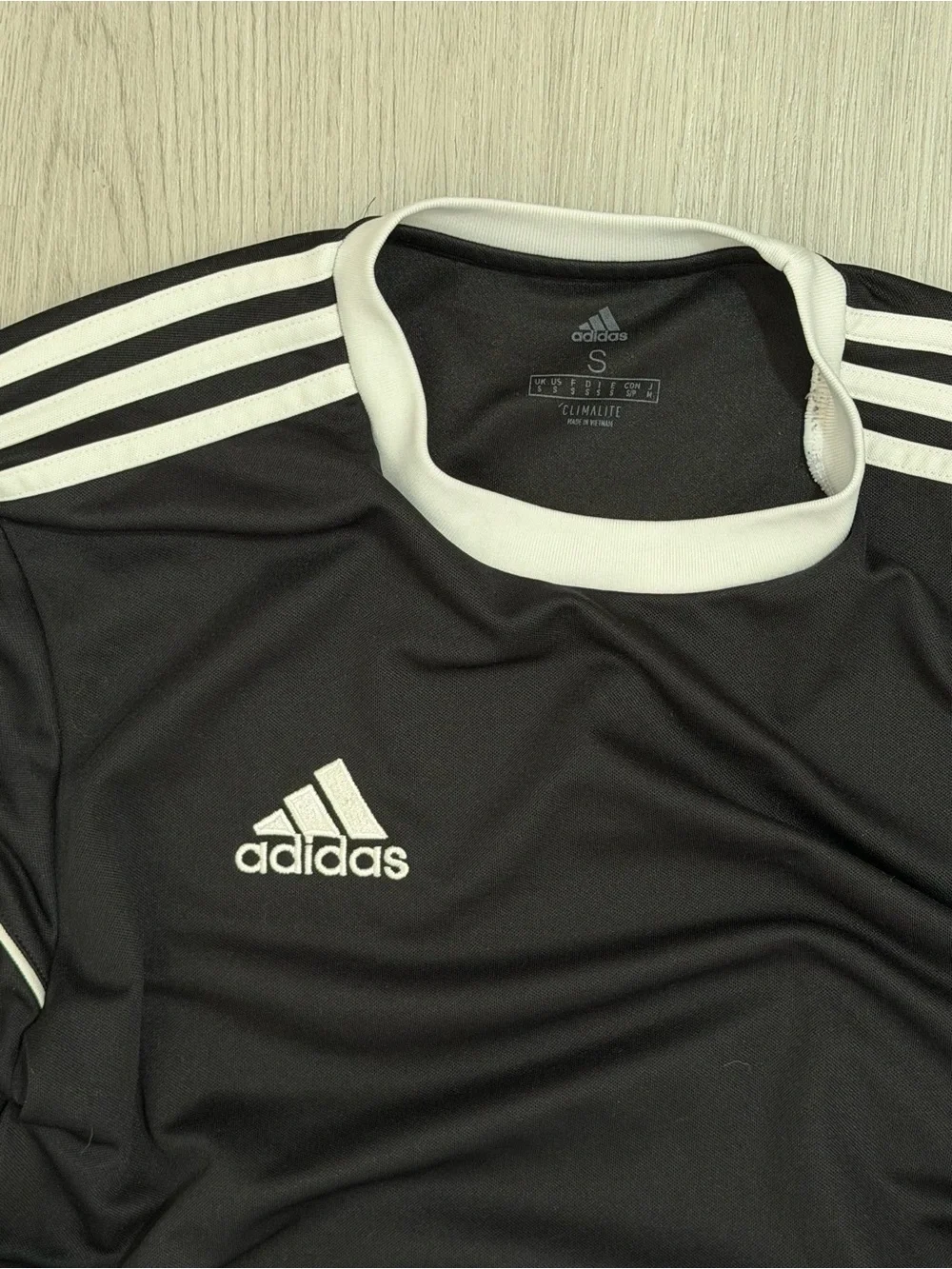 adidas Black and White Athletic Training Shirt